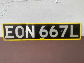 EON 667L European License Plate
