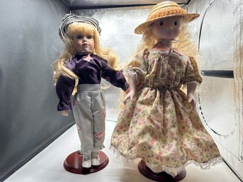 Two Tall Blond Dolls