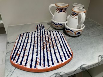 Mud Pie Cheese Board And Condiment Set