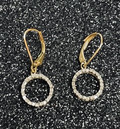 Gold And Diamond Circle Of Life Earrings