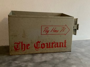 Vintage The Courant Newspaper Box