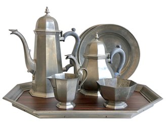 Collection Of Mid-Century Pewter Tableware - Including Gorham