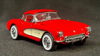 Franklin Mint 1957 Chevrolet Corvette Die-cast 1/43 Scale Model Includes Original Styrofoam