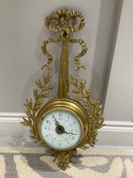 Gold Metal Ornate Wall Clock