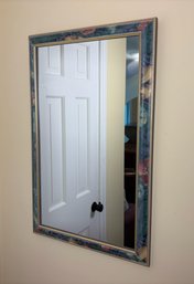 Wall Mirror With Gilt And Floral Border