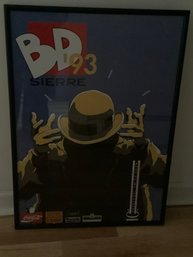 Vintage BD '93 Sierre Framed Poster