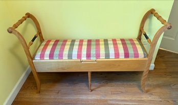 Artisan Upholstered Top Boudoir Bench