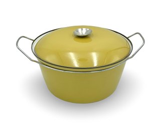 Large Mid Century Cathrineholm Enameled Lidded Pot