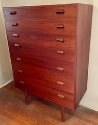 Danish Modern 7 Drawer Teak Dresser By BORGE MOGENSEN For Soborg Mobler