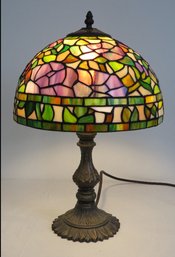 A Tiffany Style Stained Glass Desk Lamp