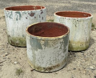 Three Terracotta Planters