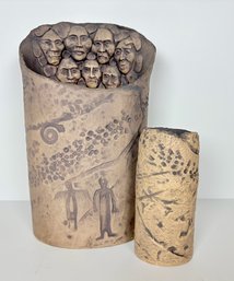 J.H. Boone Pottery Sculptures (2)