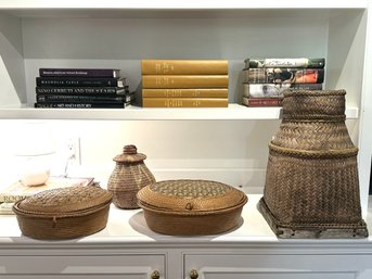 Group 4 Decorative Vintage Baskets (LOC: F2)