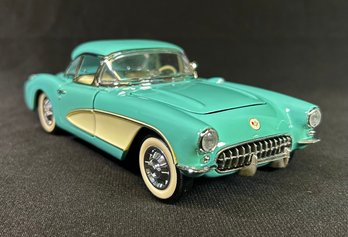 Franklin Mint 1956 Chevrolet Corvette 1:24 Scale Die-cast Model Includes Original Styrofoam