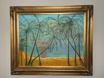 Sydney Goldstein 'Florida Sunrise' Signed Original Oil Painting