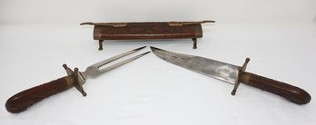 Indian Rosewood Carving Set