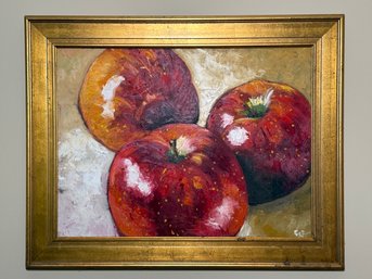 Rosilyn Young 'Apples' Signed Original Oil Painting