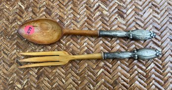 Sterling Handled Salad Set