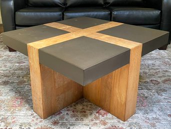 A Reclaimed Wood Coffee Table By Z Gallerie