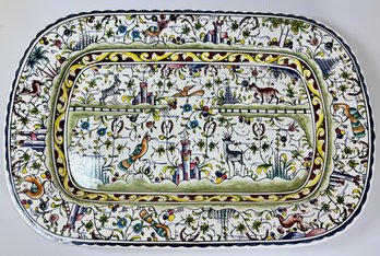 Williams Sonoma Hand-painted Serving Platter From Portugal