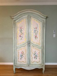 Beautiful French Provincial Hand-Painted Armoire