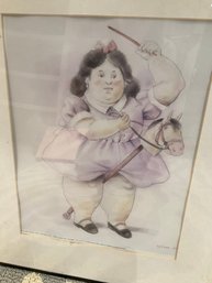 Fernando Botero Girl With Horse Toys 2004 Print