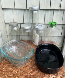 Pyrex, Corningware, Glass Jars