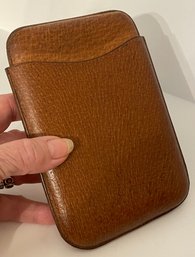 Elegant Vintage Leather Cigar Case