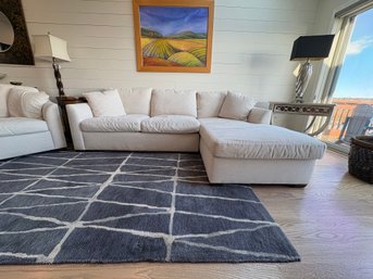 Huntington House White Sectional Microfiber