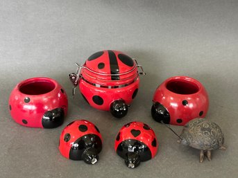 Cast Iron & Ceramic Ladybug Collection