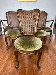 Lot Of 6 Vintage French Country Dining Chairs By White Furniture Company  2 Arm Chairs