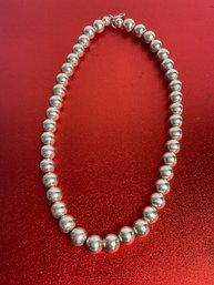 Sterling Silver Beaded Necklace