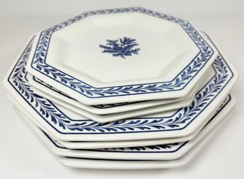 Independence Ironstone 'Blue Tulip' Plates (7)