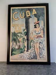Vintage Cuba Framed Poster