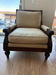 Vintage Double Caned Lounge Chair