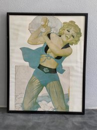 Vintage Pin-up Girl Print