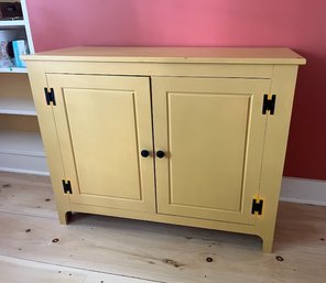 Mastercraft Painted Yellow Cupboard