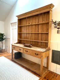 Vintage Pine Farmhouse Hutch  (LOC F:2)