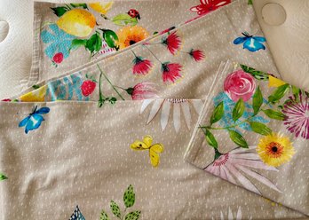 Maison DHermine Botanical Tablecloth Floral Fruit And Butterfly Print French Country Linen