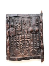 Mali, Africa Dogon Tribe Hand Carved Granary Door