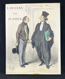 1971 Honor Daumier Lawyers & Justice Hardcover Book By Julien Cain.