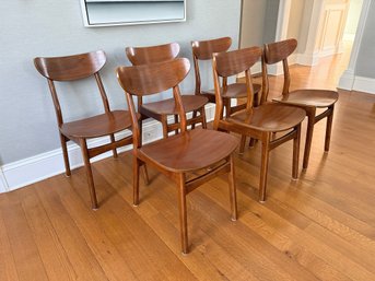 Set Of 6 West Elm Classic Cafe Chairs
