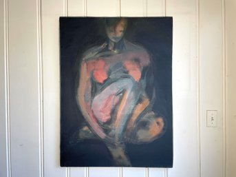 Seated Nude Figure, Signed