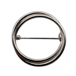 (B83) Sterling Silver Circle Brooch