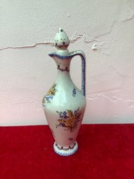 Carvalhinho Portugual Floral Decanter