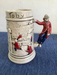 Vintage Toby Firefighter Beer Stein #1