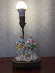 Vintage Porcelain Figural Lamp