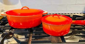 Orange Cast Iron Cookware. - Made In Belgium