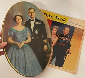 Large Queen Elizabeth II Coronation Souvenir Tin 1953