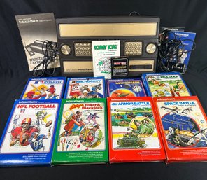 1979 Mattel Electronics Intellivision Master Component Console With 9 Games.
